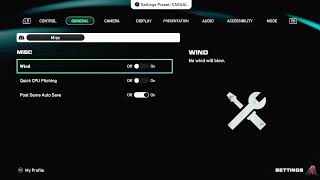 MLB The Show 26 How to Turn on & off Wind