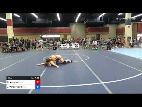 57 Kg Quarterfinal - Sofia Macaluso, New York Vs Joanna Vanderwood, Washington 4dbf