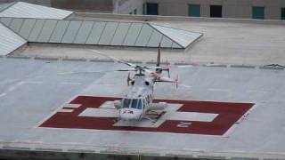 preview picture of video 'AirMed (University of Utah Medical Center) Bell 430 helicopter landing'