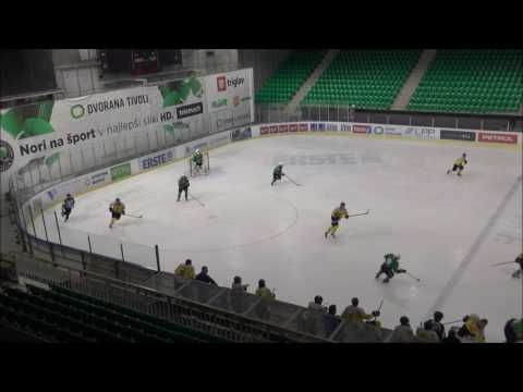 U-20 EBYSL 15.2.2017 HK Olimpija - Vienna Capitals 4:5, Zadetek Mark Stražišar