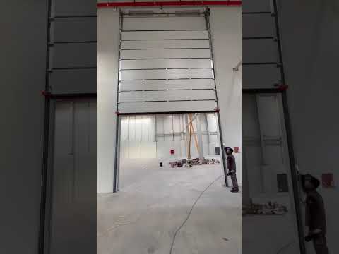 vertical lift industrial sectional door designed for factories