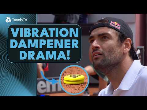 "It's Never a Let! It Is!" - A Vibration Dampener Causes Drama in Berrettini vs Popyrin Rome Match