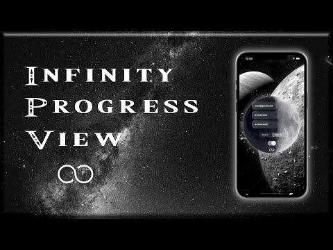 InfinityProgressView. SwiftUI. Shape, path, animation.
