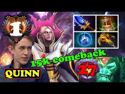 QUINN (CCNC) INVOKER #1 CATACLYSM COMBO 15K COMEBACK VS MASTER TIER WRAITH KING | DOTA2ORBS
