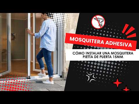Cómo Instalar una Mosquitera Plisada Frontal 15mm con Adhesivos