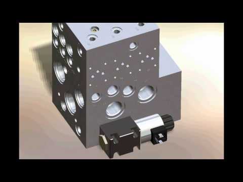 Solidworks hydraulics - manifold design + various components
