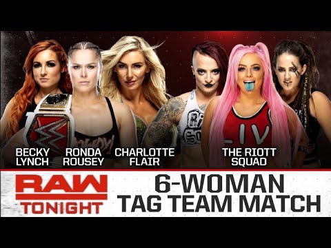 Ronda Rousey, Becky Lynch & Charlotte Flair vs The Riott Squad (2/2) | WWE RAW 04/01/19
