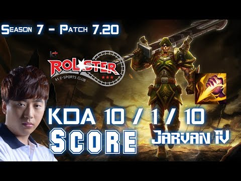 KT Score JARVAN IV vs ZAC Jungle - Patch 7.20 KR Ranked