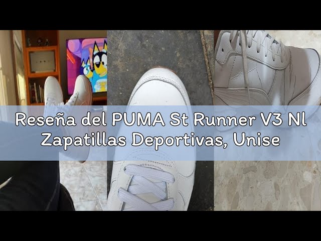 Vídeo relacionado con PUMA St Runner V3 L, Zapatillas Deportivas Unisex adulto, Puma White-Puma White-Gray Violet, 38 EU