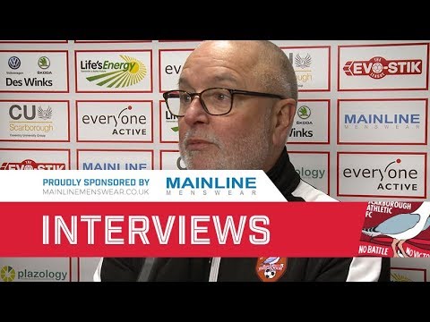 Post Match Interviews - Scarborough Athletic v Hednesford Town - 5/1/2019