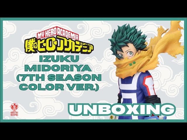 Vídeo relacionado con Banpresto Figura de Accion Izuku Midoriya My Hero Academia 7Th Season, Color Ver. 24 cm, BP89951P Multicolor, Figura Coleccionable, Optimo para los fanaticos del Anime