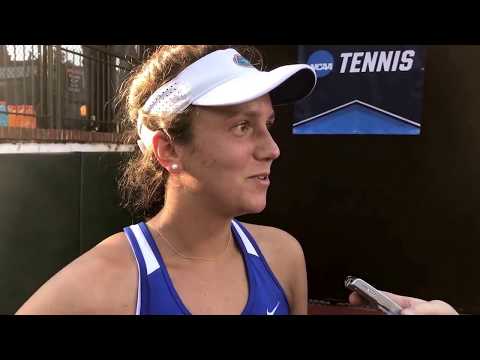 Anna Danilina postmatch vs. Oklahoma State, May 21, 2017