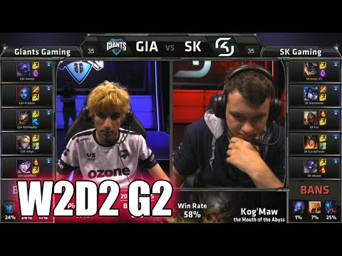 GIANTS vs SK Gaming | S5 EU LCS Summer 2015 Week 2 Day 2 | GIA vs SK W2D2 G2 Round 1