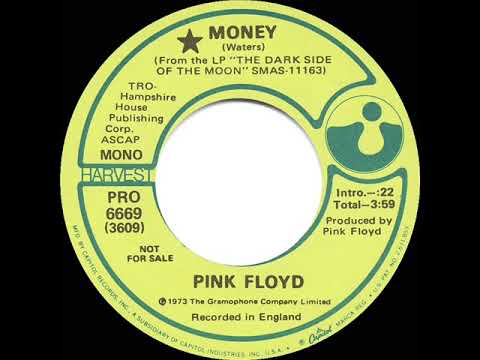 1973 Pink Floyd - Money (mono radio promo 45--‘bull____’ version)