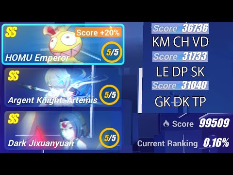 [HI3SEA] Memorial W21 - Homu 36736/30613; Rita 31733; DXY 31040 - Exalted