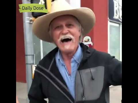 Cowboy gets upset about a pride crosswalk