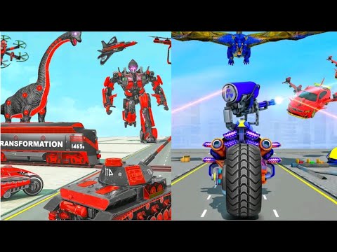 Dino Robot Car Transform Games - android Gameplay Walkthrough  (iOS, Android) By games hole