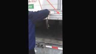 Locked in the back of a uhaul truck