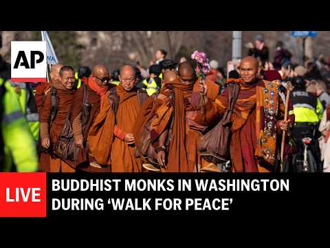 LIVE: Buddhist monks in Washington for ‘Walk for Peace’