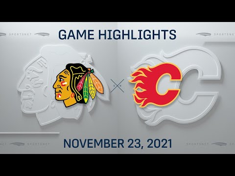 NHL Highlights | Blackhawks vs. Flames - Nov. 23, 2021