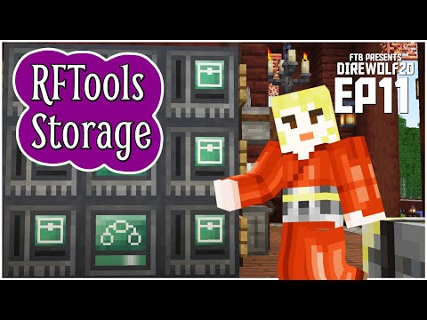RFTools Storage with Xnet for 1.19 + 1.20!  EP11 Direwolf20 1.19 Lets Play