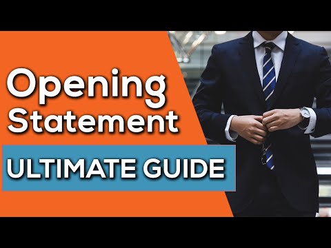 ULTIMATE GUIDE | Opening Statements at Trial - 10 Steps to SUCCESS!