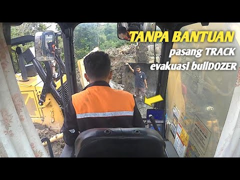INSTALL YOUR OWN TRACK, PULL DOZER DOWN, CAT D6, EXCAVATOR KOMATSU PC300