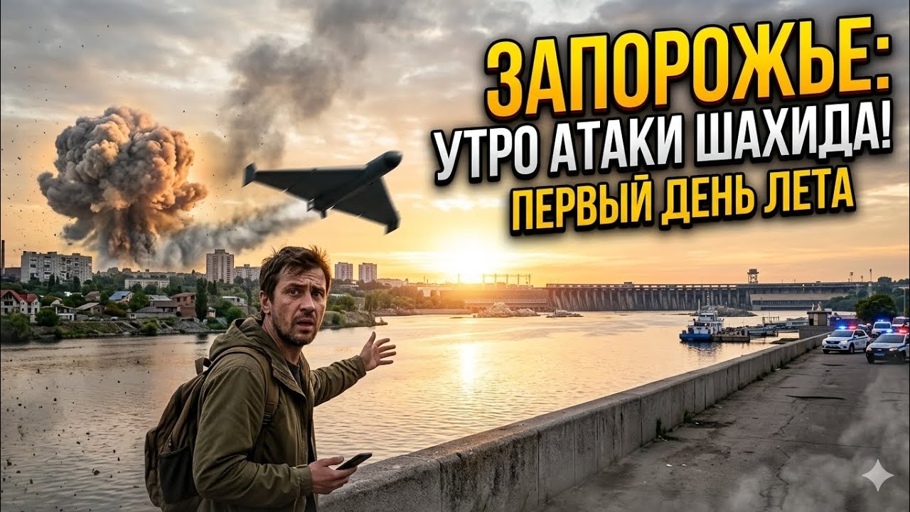 Запорожье ВЗРЫВЫ УТРОМ!!! ОБСТАНОВКА ПЕРВЫЙ ДЕНЬ ЛЕТА!!! 01.06.2026