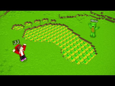 Mikey & JJ Found SUPER BIGGEST XP FOOTPRINT in Minecraft (Maizen)