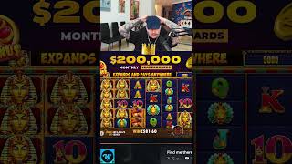 HUGE PHARAON SCREEN (NICE WIN)#casino #gamdom #gambling #bigwin #slots #wrewards #cryptocasino