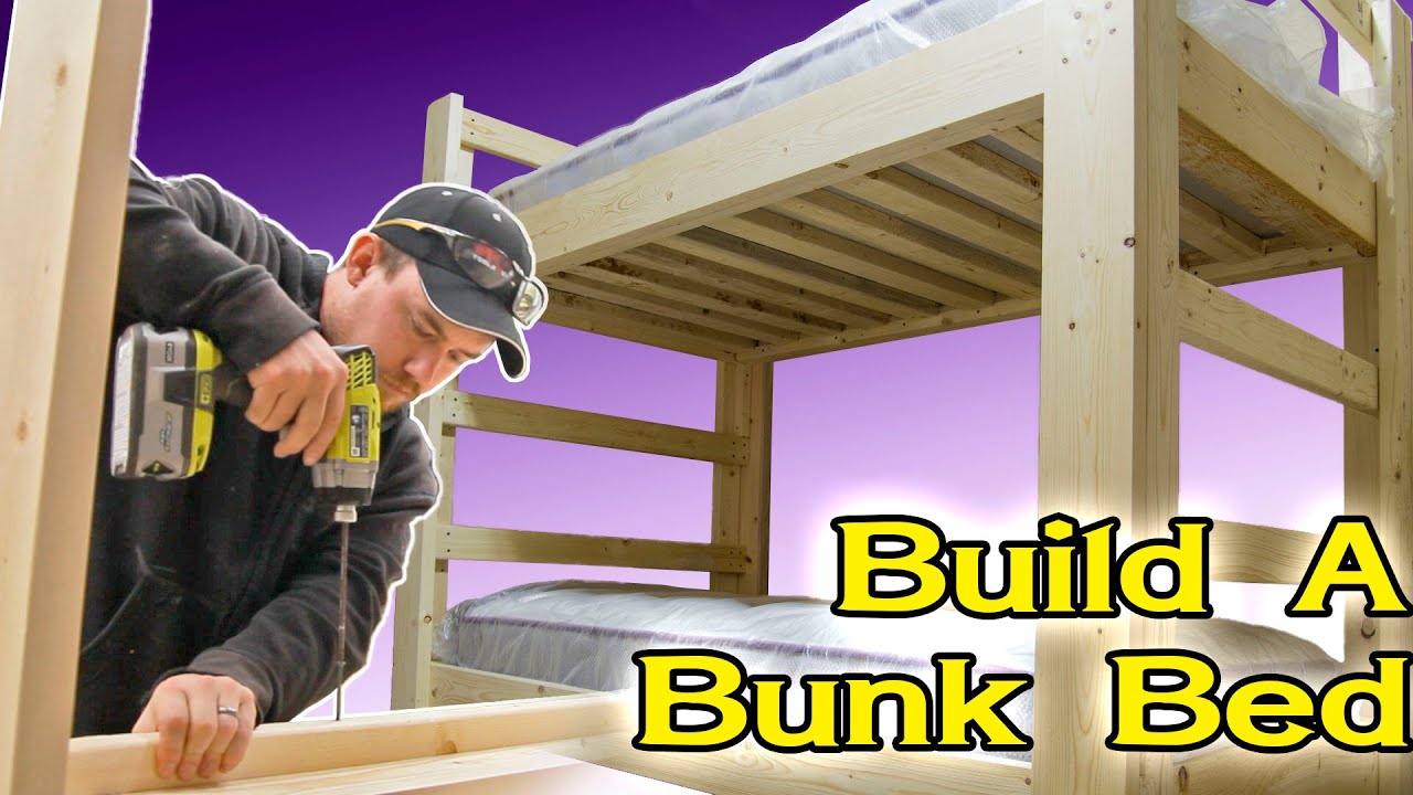 DIY Bunk Bed. Easy, Strong, Inexpensive.