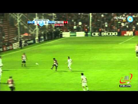 GOL DE BURZIO - INSTITUTO 1 HURACAN 0 - FECHA 7 B NACIONAL (24 09 2012)