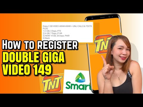 HOW TO REGISTER DOUBLE GIGA VIDEO 149 ON SMART/TNT SIM | Riencyll Cabile