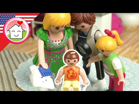 Playmobil english Headlice - The Hauser Family - toy films for kids