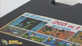 '90 Old Obscure "260 in 1" NES Retro Game Collection Cart