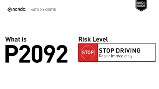 Meaning of OBD p2092