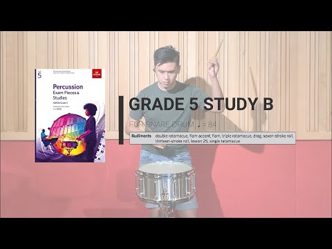 ABRSM Percussion 2020 - G5 Snare Drum Study B
