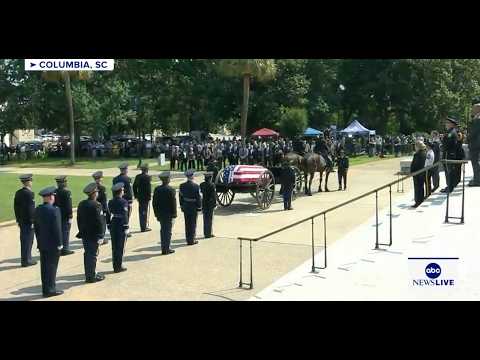 Funeral procession for Sen. Lindsey Graham in Columbia, SC: LIVE