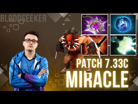 Miracle Bloodseeker   Dota 2 Pro Gameplay Dota Legends World's Best PATCH 7.33C