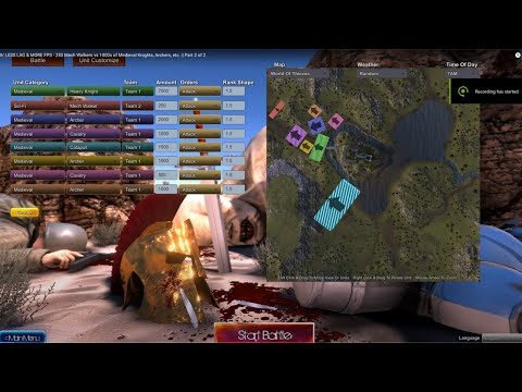 W/ LESS LAG & MORE FPS - 250 Mech Walkers vs 1000s of Medieval Knights, Archers, etc. || Part 2 of 2