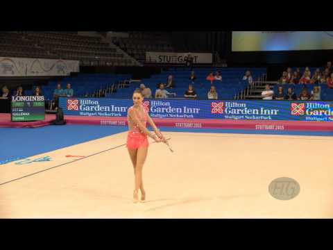 Carmel KALLEMAA (EST) 2015 Rhythmic Worlds Stuttgart - Qualifications Clubs
