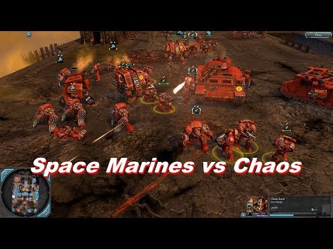 Space Marines vs Chaos Space Marines - Warhammer 40k: Dawn Of War 2: Retribution - SupaEpicFun Mod