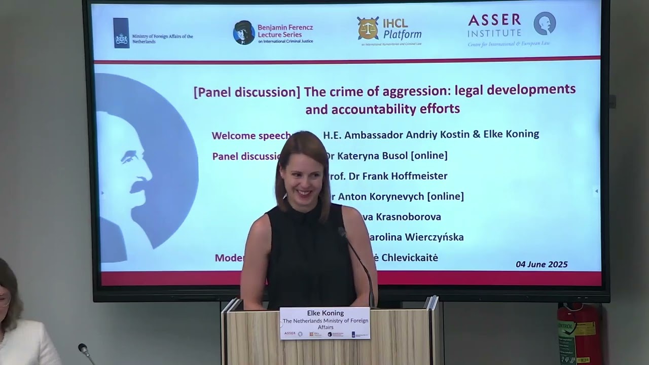 [Panel discussion] The crime of aggression: legal developments and accountability efforts