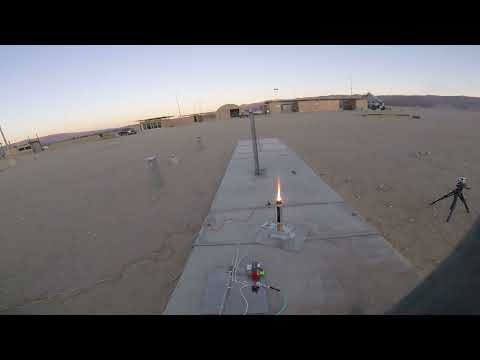 GOx/PLA hybrid rocket motor static test