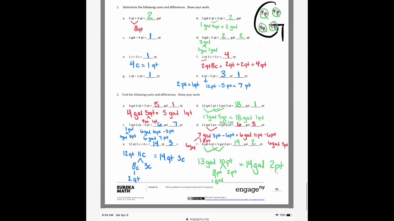 Module 7, Lesson 6 Homework Help