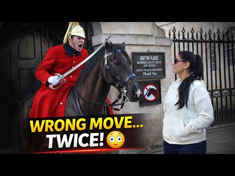 THIS TOURIST Messed With the Wrong King’s Guard 😲 | Horse Guards London, Royal Guard