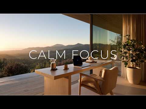 CALM FOCUS | 3 Hour Deep Focus Music for Peaceful Morning Work (No Distractions)