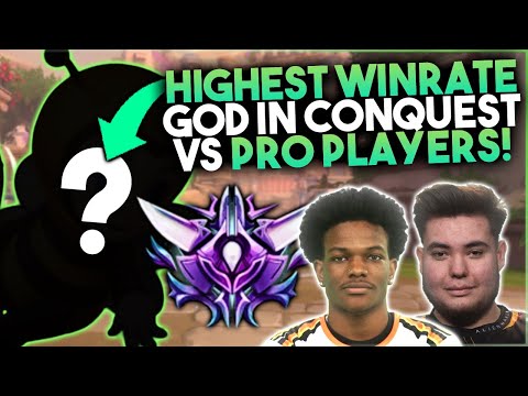 PLAYING THE HIGHEST WINRATE GOD IN CONQUEST VS PROS! - Smite