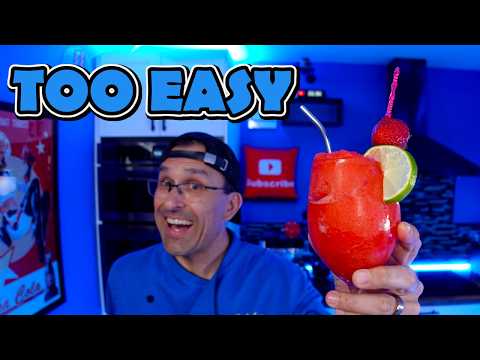 I Made AMAZING Strawberry Daquiris in a Ninja Slushi