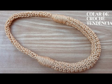 TRENDY CROCHET NECKLACE (TUBULAR TECHNIQUE)